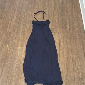 Ella Moss Navy Blue Halter Dress